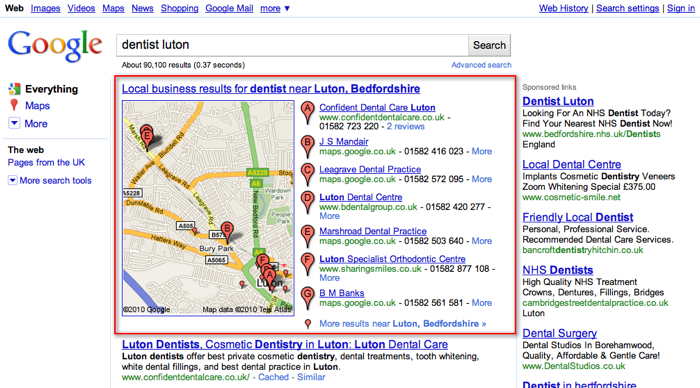 Google Places Listings